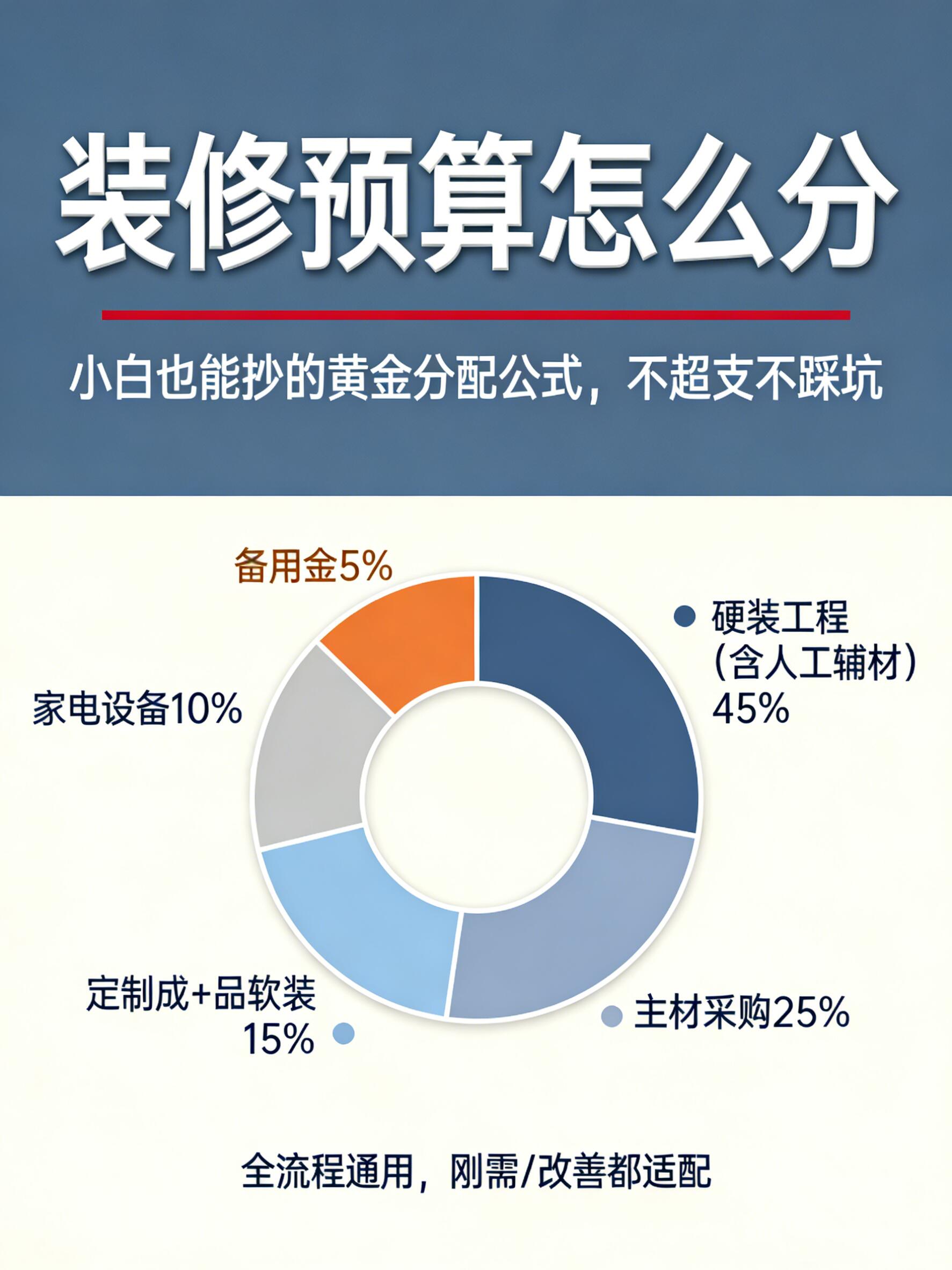 装修预算分配表,照着做不超支